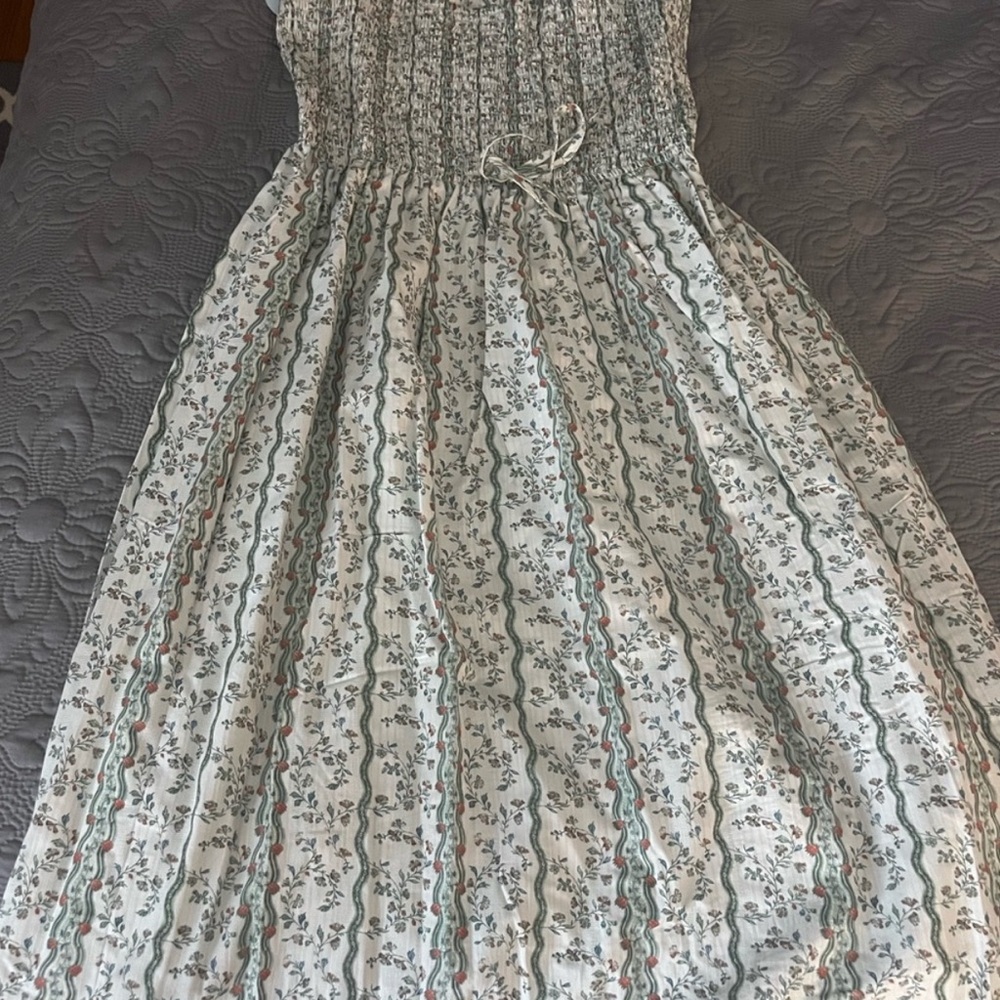 Hill House Home Anita Nap Dress - Green Provence Floral NWT M Green Provence - Picture 5 of 6